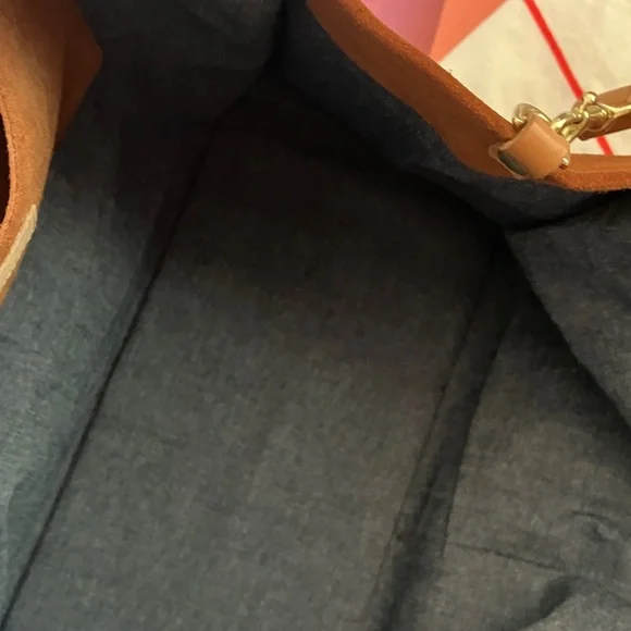 Clare V Tan Tote with Yellow Accent - Picture 7 of 9